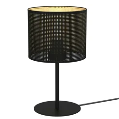 Sklep Kaja Czarna lampka stołowa, do sypialni LX 5256 z serii LOFT SHADE | Kaja* Lampki Stołowe Z Abażurem|Nowoczesne Lampki Stołowe