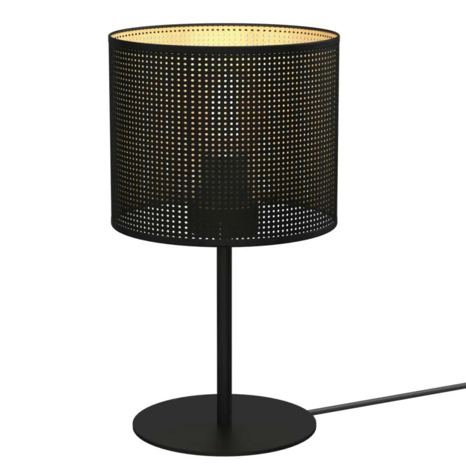Sklep Kaja Czarna lampka stołowa, do sypialni LX 5256 z serii LOFT SHADE | Kaja* Lampki Stołowe Z Abażurem|Nowoczesne Lampki Stołowe
