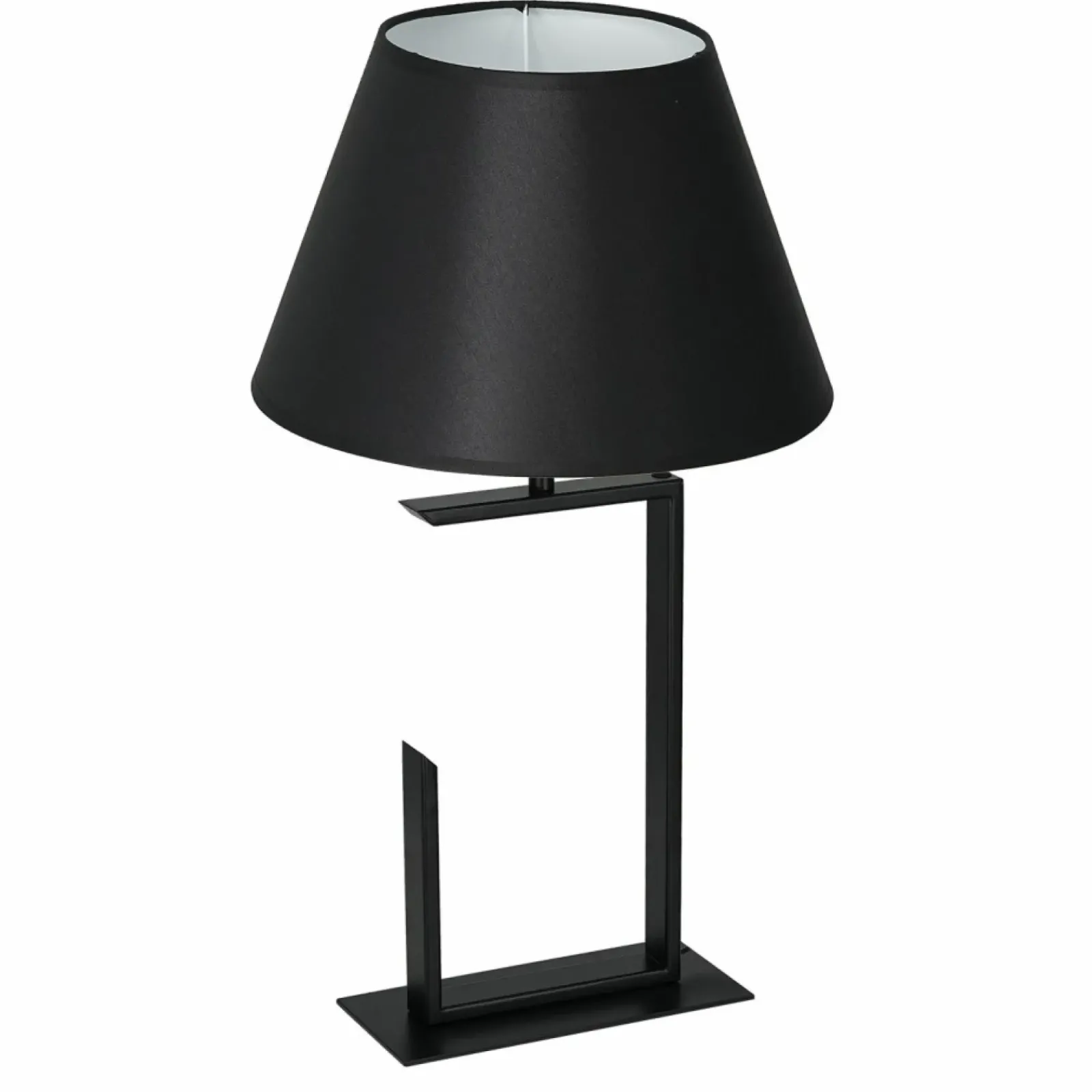 Sklep Kaja Czarna lampka stołowa na jedną żarówkę LX 3409 z serii TABLE LAMPS* Lampki Stołowe Z Abażurem|Tradycyjne Lampki Stołowe