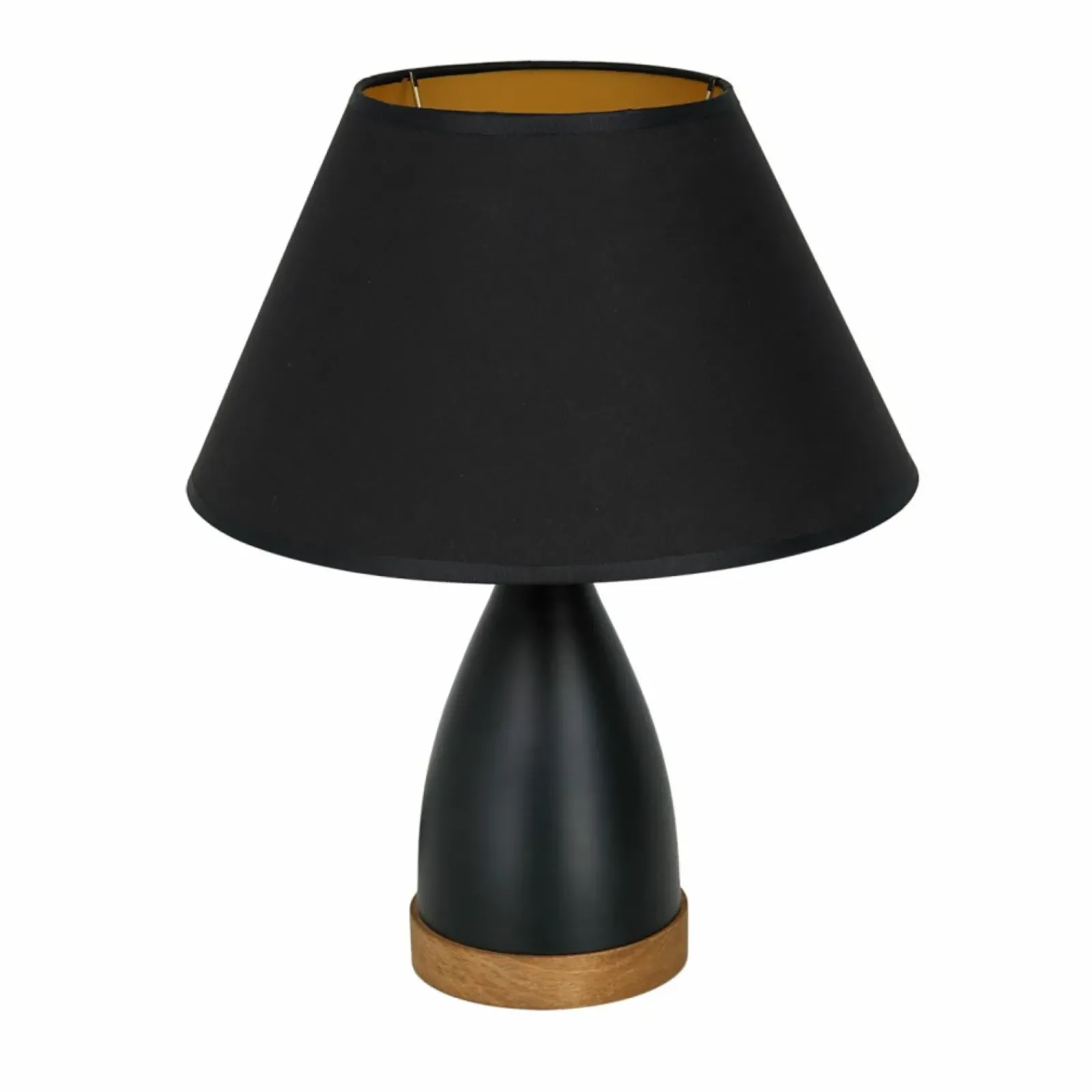 Sklep Kaja Czarna lampka stołowa na szafkę nocną LX 3725 z serii TABLE LAMPS* Lampki Stołowe Z Abażurem|Tradycyjne Lampki Stołowe