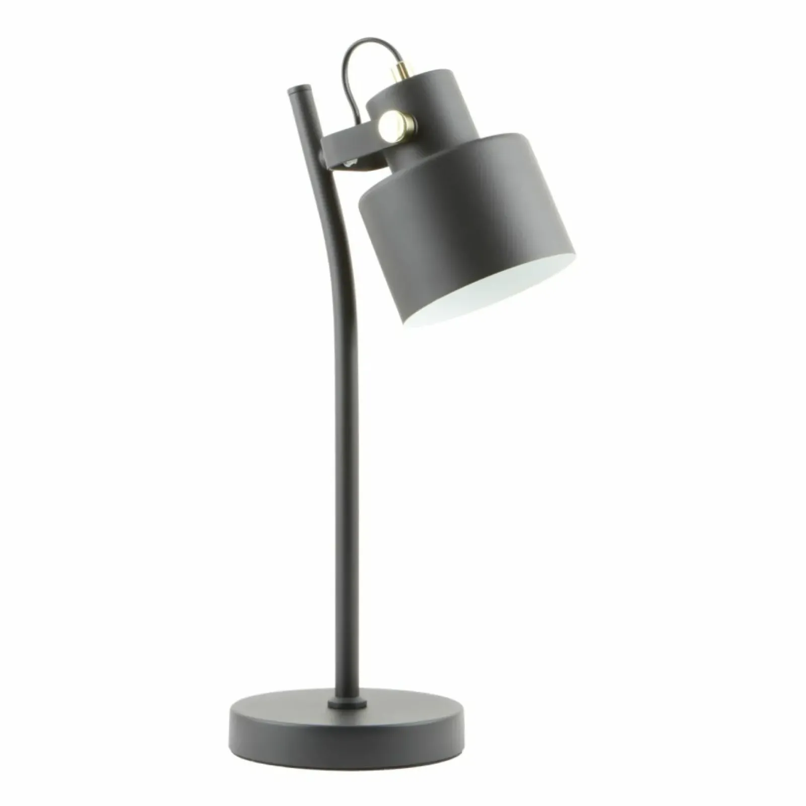 Sklep Kaja Czarna lampka w stylu industrialnym, do biura A2038-SBK DRACO | Kaja* Lampki Biurkowe