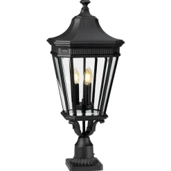 Sklep Kaja Czarna latarnia cokołowa FE-COTSLN3-L-BK z serii COTSWOLD LANE* Lampy Ogrodowe Stojące