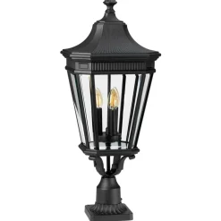 Sklep Kaja Czarna latarnia cokołowa FE-COTSLN3-L-BK z serii COTSWOLD LANE* Lampy Ogrodowe Stojące