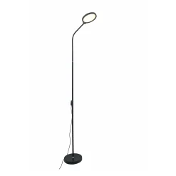 Sklep Kaja Czarna, ledowa lampa stojąca do salonu ZM SM-609-BL PODŁOGOWA | Kaja* Lampy Led