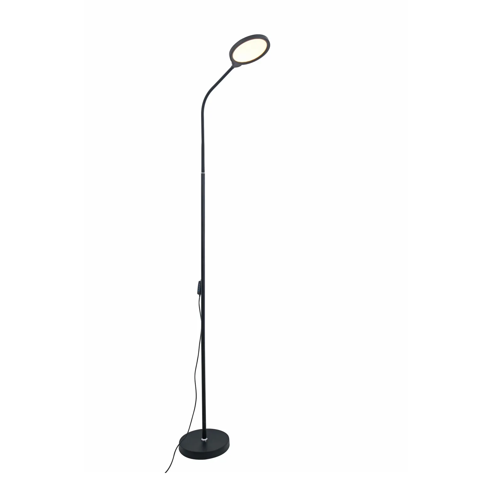 Sklep Kaja Czarna, ledowa lampa stojąca do salonu ZM SM-609-BL PODŁOGOWA | Kaja* Lampy Led