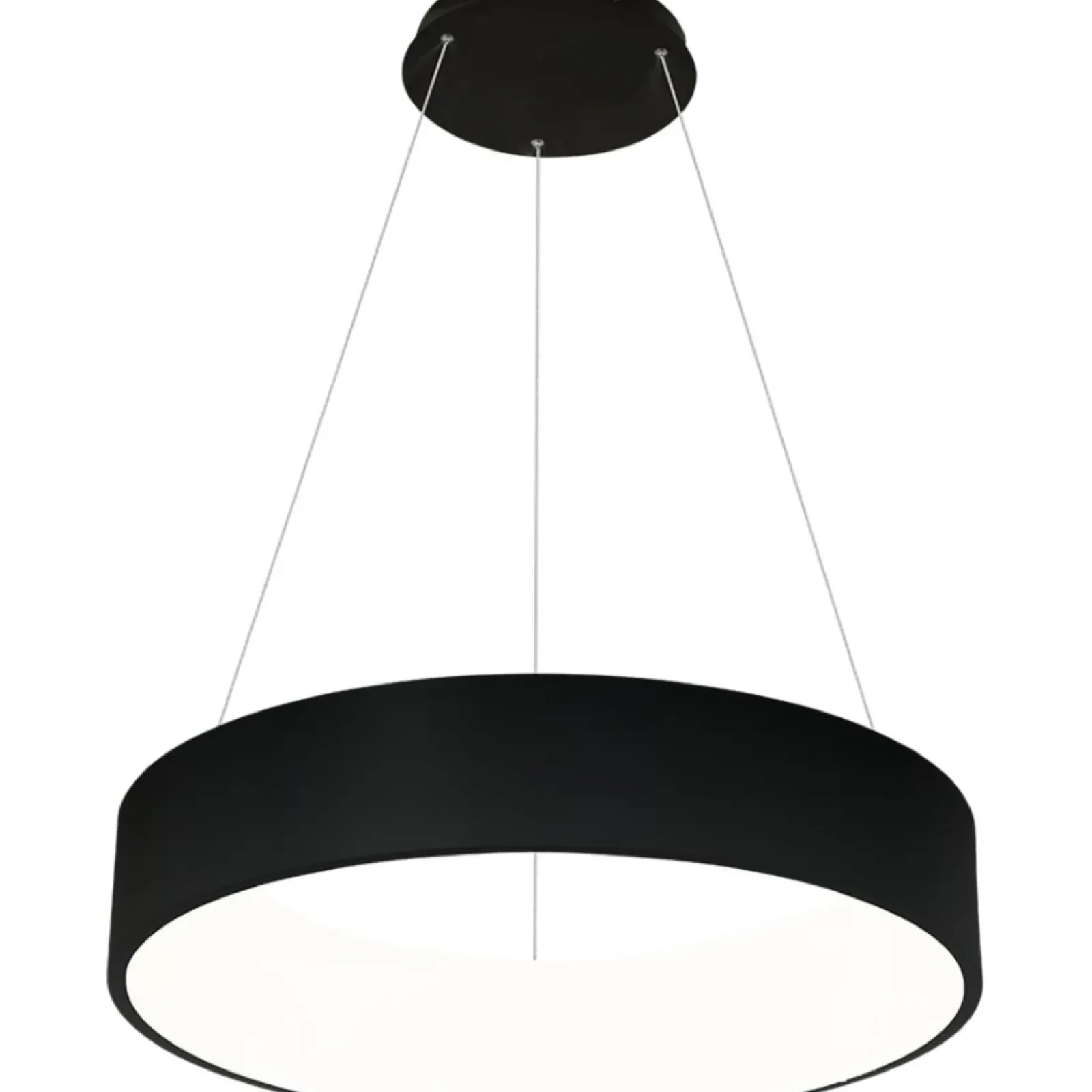 Sklep Kaja Czarna, ledowa lampa wisząca, nad stół ML6358 z serii OHIO | Kaja Oświetlenie Hot