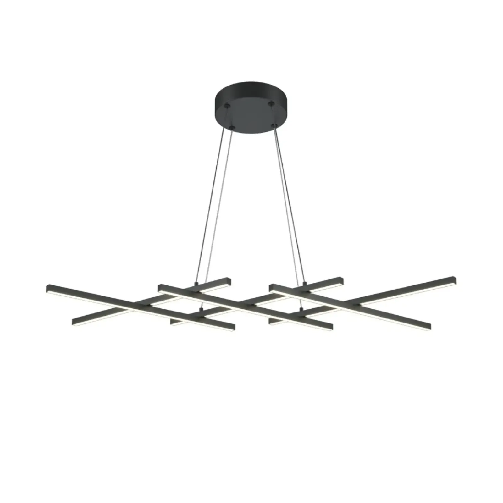 Sklep Kaja Czarna, ledowa lampa wisząca, do salonu MOD244PL-L50BK z serii HALO Clearance