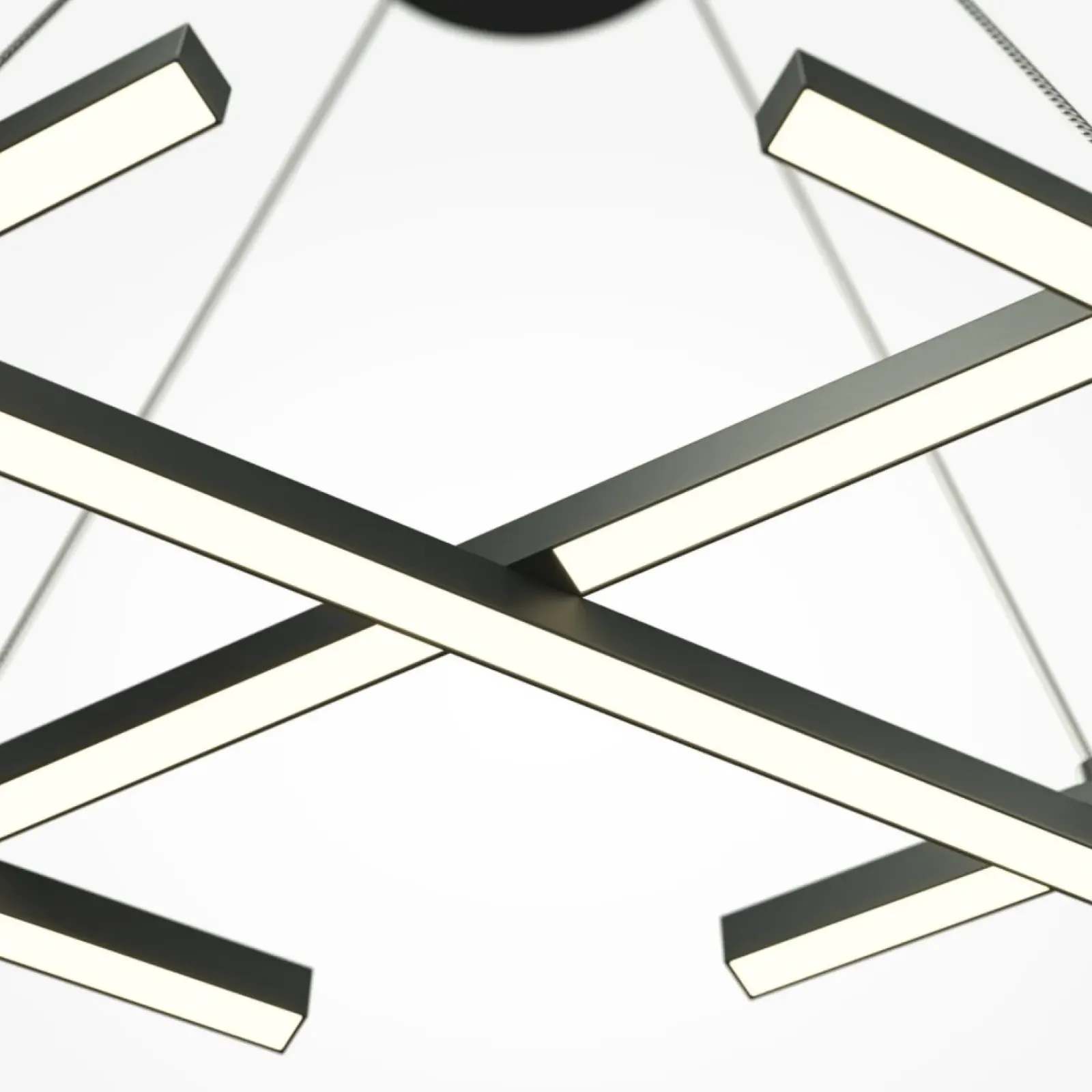 Sklep Kaja Czarna, ledowa lampa wisząca, do salonu MOD244PL-L50BK z serii HALO Clearance