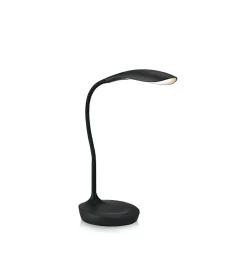 Sklep Kaja Czarna ledowa lampka biurkowa z gniazdem USB 106094 | Kaja Oświetlenie* Lampy Led|Lampki Biurkowe