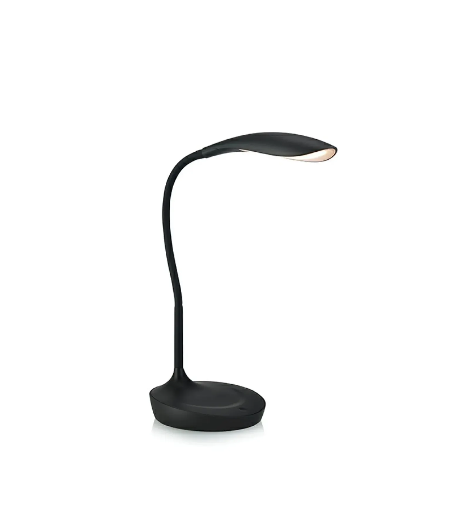 Sklep Kaja Czarna ledowa lampka biurkowa z gniazdem USB 106094 | Kaja Oświetlenie* Lampy Led|Lampki Biurkowe