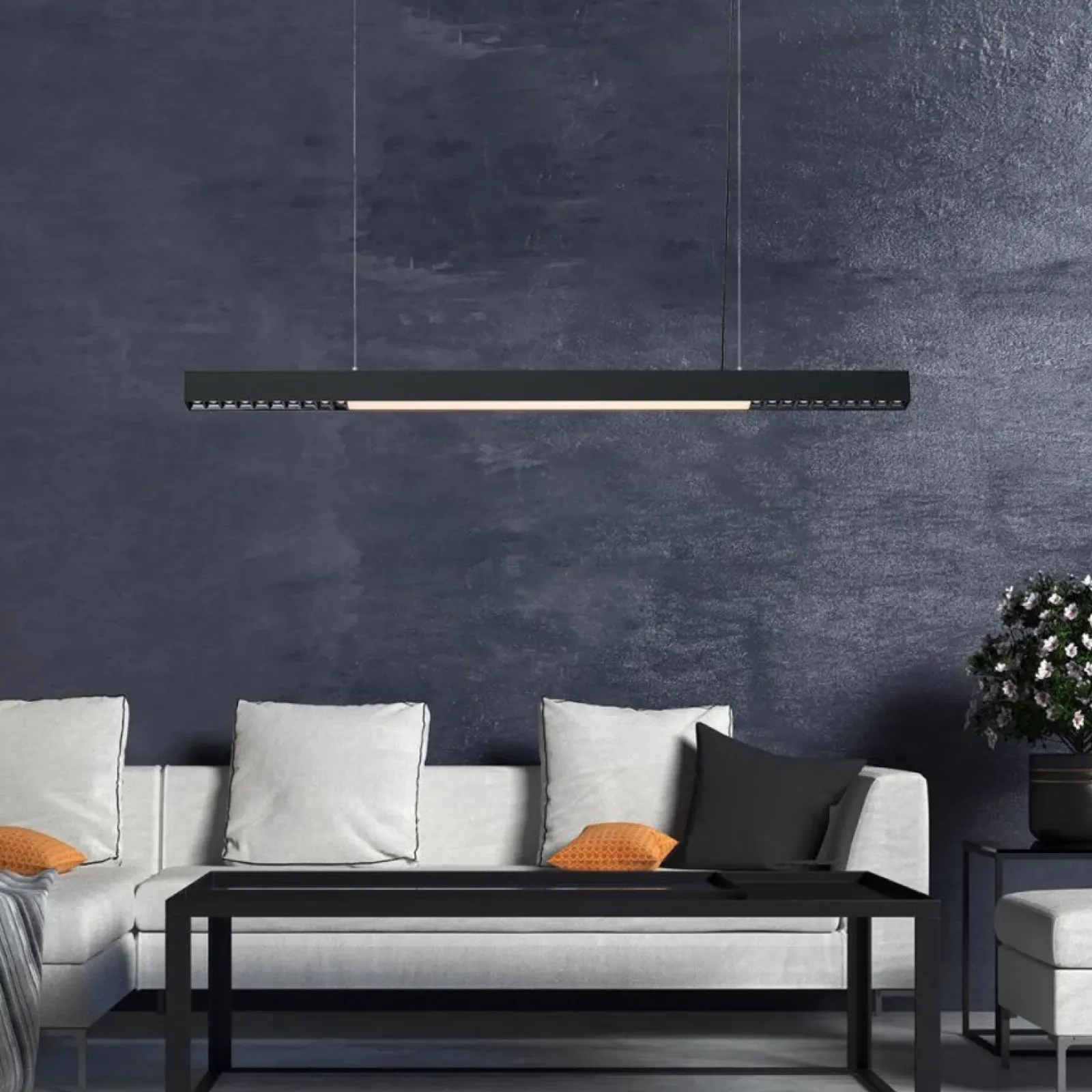 Sklep Kaja Czarna listwa LED nad stół 120cm LP-1301/1P L BK SMART CALI L | Kaja Best Sale
