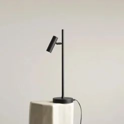 Sklep Kaja Czarna, loftowa, prosta lampka biurkowa 1104B1 TREVO | Kaja* Lampki Biurkowe