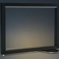 Sklep Kaja Czarna, minimalistyczna lampa stołowa LED 67768 EDO | Kaja Oświetlenie* Lampy Led|Nowoczesne Lampki Stołowe