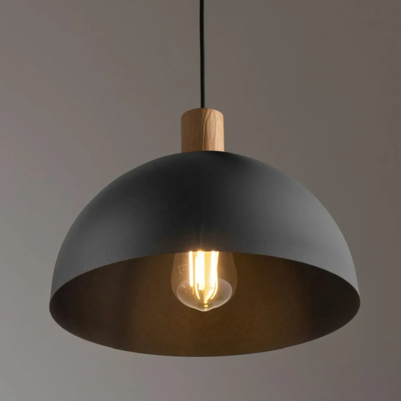 Sklep Kaja Czarna, minimalistyczna lampa wisząca TK 4852 z serii OSLO | Kaja Flash Sale