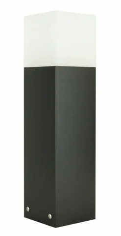 Sklep Kaja Czarna, nowoczesna lampa ogrodowa CB-MAX 400 BL z serii CUBE MAX | Kaja Oświetle* Lampy Ogrodowe Stojące
