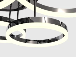 Sklep Kaja Czarna, nowoczesna lampa sufitowa LED WF 9049-605 PERPIGNON | Kaja* Plafony Nowoczesne|Lampy Led