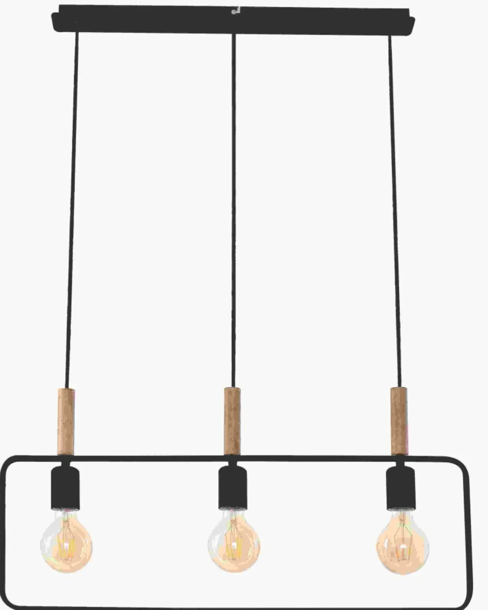 Sklep Kaja Czarna, nowoczesna lampa wisząca nad stół 33-73525 z serii FRAME czarny New