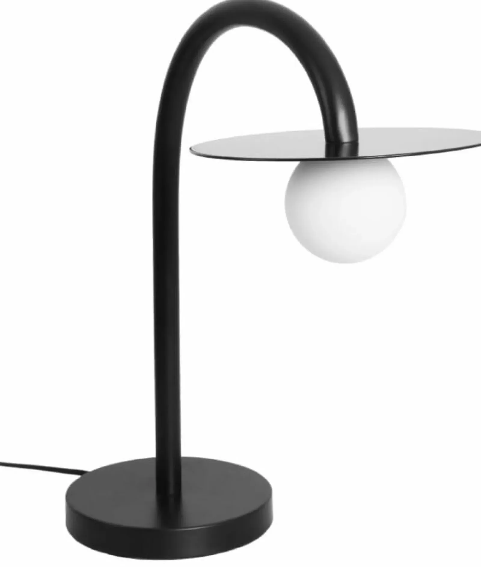 Sklep Kaja Czarna, nowoczesna lampka na szafkę nocną MX T0053 ENIGMA | Kaja* Nowoczesne Lampki Stołowe|Lampy Led