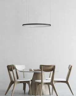 Sklep Kaja Czarna obręcz LED ⌀57,5cm ze ściemniaczem AZ5019 AGNES | Kaja Outlet