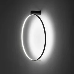 Sklep Kaja Czarna obręcz sufitowa plafon 4000K ⌀60cm 10865 CIRCOLO LED | Kaja* Plafony Nowoczesne|Lampy Led