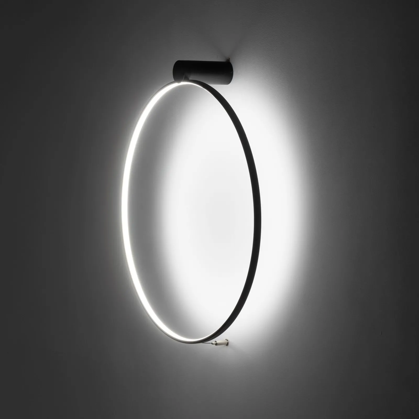 Sklep Kaja Czarna obręcz sufitowa plafon 4000K ⌀60cm 10865 CIRCOLO LED | Kaja* Plafony Nowoczesne|Lampy Led