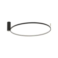 Sklep Kaja Czarna obręcz sufitowa plafon 4000K ⌀60cm 10865 CIRCOLO LED | Kaja* Plafony Nowoczesne|Lampy Led
