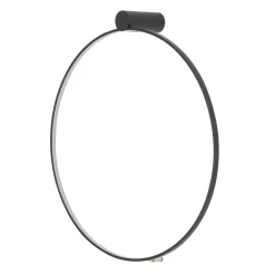 Sklep Kaja Czarna obręcz sufitowa plafon 4000K ⌀60cm 10865 CIRCOLO LED | Kaja* Plafony Nowoczesne|Lampy Led