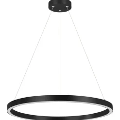 Sklep Kaja Czarna obręcz wisząca do salonu LP-033/1P S BK TRIANGLE z serii MIDWAY Hot