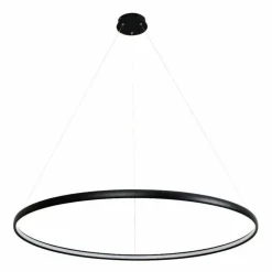 Sklep Kaja Czarna okrągła lampa LED wisząca PL210503-1200-BK CARLO | Kaja Sale