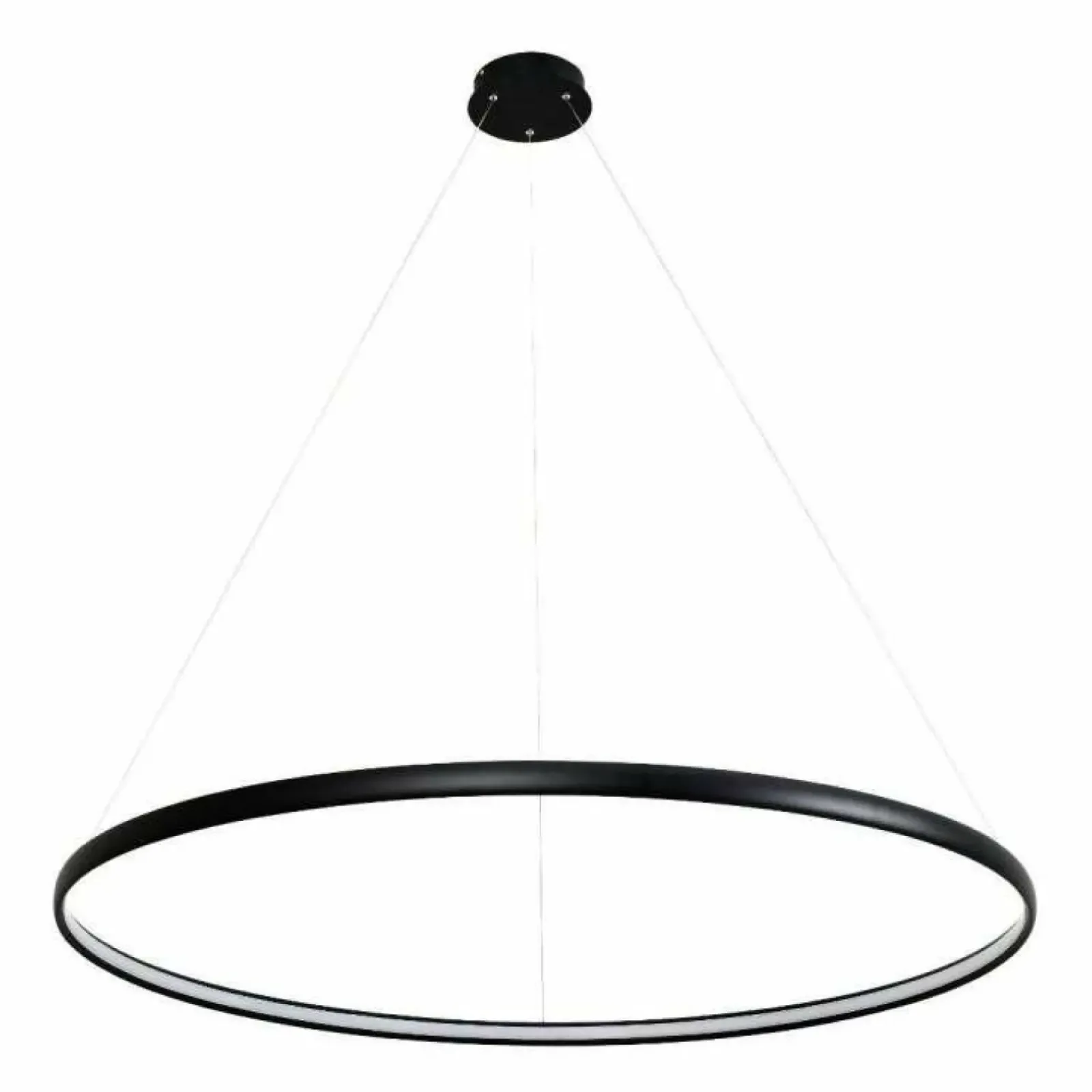 Sklep Kaja Czarna okrągła lampa LED wisząca PL210503-1200-BK CARLO | Kaja Sale
