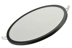 Sklep Kaja Czarna okrągła lampa podtynkowa panel LED AZ4164 SLIM | Kaja* Oprawy Podtynkowe|Plafony Klasyczne