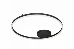 Sklep Kaja Czarna okrągła lampa sufitowa LED pierścień AZ4703 HALO | Kaja czarny Clearance