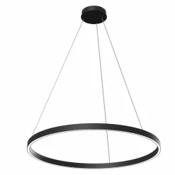 Sklep Kaja Czarna, okrągła lampa wisząca ⌀80cm MOD058PL-L42B4K RIM | Kaja Flash Sale
