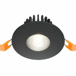 Sklep Kaja Czarna, okrągła, ledowa oprawa wpustowa 4000K DL038-2-L7B4K* Lampy Led|Oprawy Podtynkowe