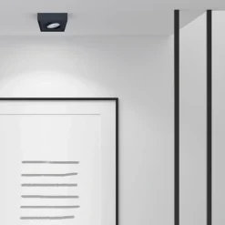 Sklep Kaja Czarna oprawa podtynkowa, regulowana ML0046 z serii NUSA SQUARE | Kaja Oświetlen* Lampy Led|Oprawy Podtynkowe