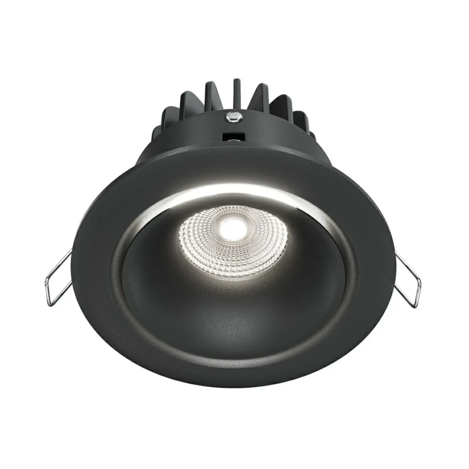 Sklep Kaja Czarna oprawa wpustowa LED 4000K 830lm DL031-L12W4K-B z serii YIN* Lampy Led|Oprawy Podtynkowe