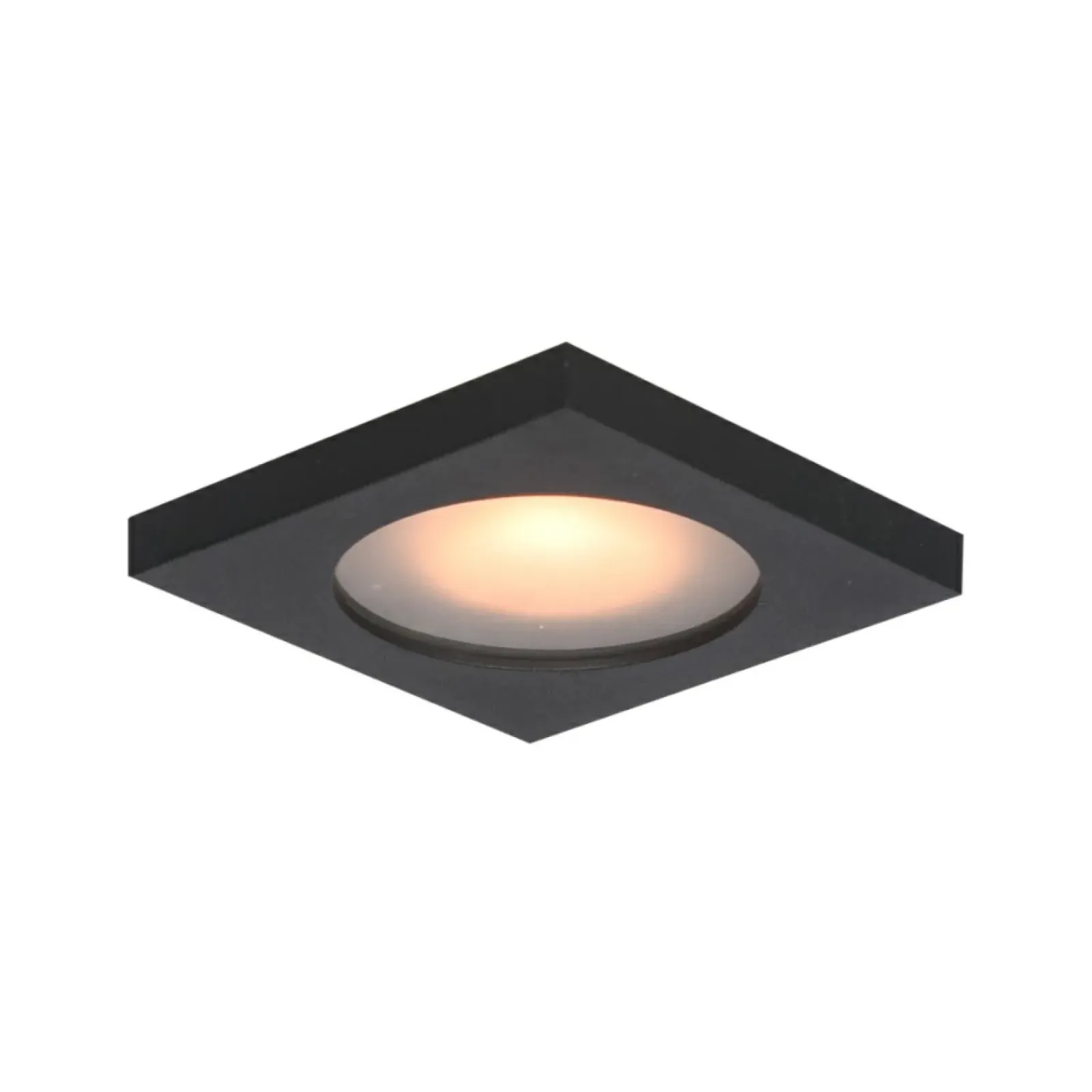 Sklep Kaja Czarna oprawa wpustowa, stałe światło DL-26385S-GU10-BK ANTAR | Kaja* Lampy Do Łazienki|Oprawy Podtynkowe