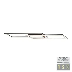 Sklep Kaja Czarna, ozdobna lampa sufitowa LED 14694-18 z serii ASMIN | Kaja czarny Clearance