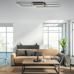 Sklep Kaja Czarna, ozdobna lampa sufitowa LED 14694-18 z serii ASMIN | Kaja czarny Clearance