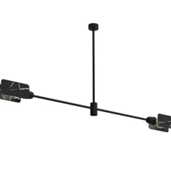 Sklep Kaja Czarna, ozdobna lampa sufitowa, na dwie żarówki MLP8678 z serii ASTRA | Kaja Ośw Discount