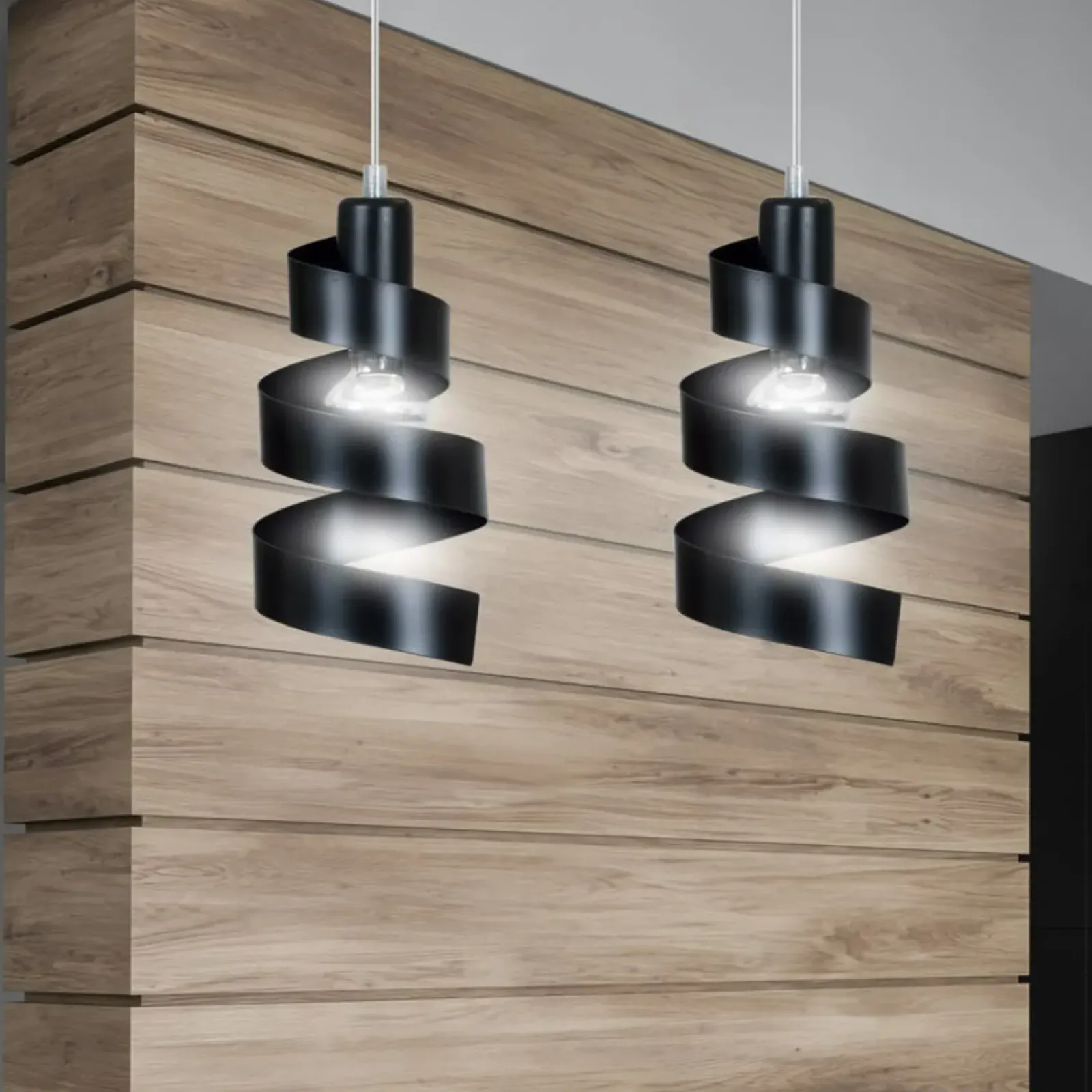 Sklep Kaja Czarna, ozdobna lampa wisząca do sypialni 352/2 SAGA | Kaja czarny Best Sale