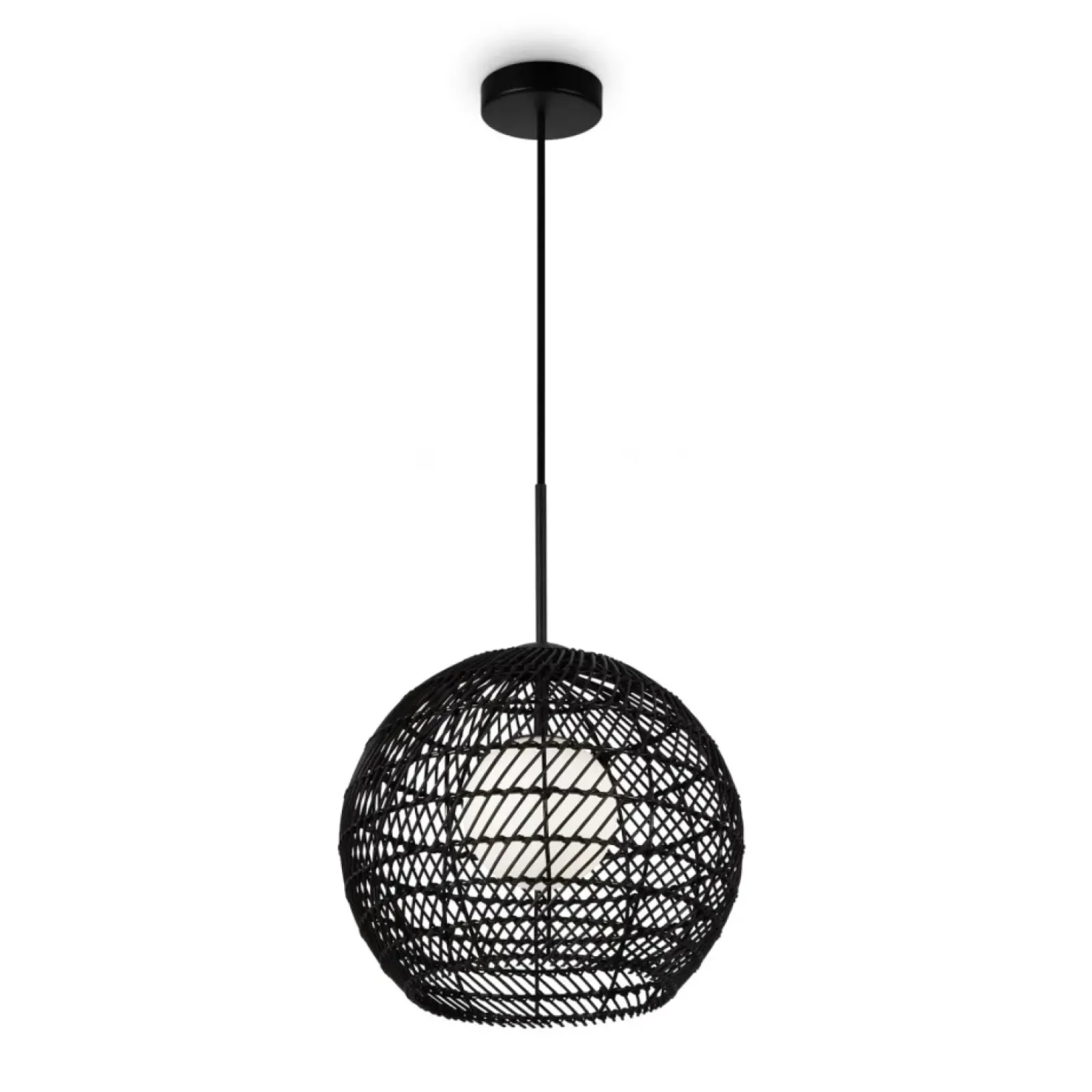 Sklep Kaja Czarna, pleciona lampa wisząca MOD204PL-01B1 z serii CANE Best Sale