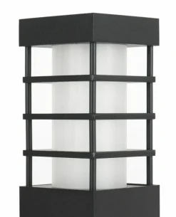 Sklep Kaja Czarna, pojedyncza lampa ogrodowa, na E27 RADO II 1 BL z serii RADO II | Kaja Oś* Lampy Ogrodowe Stojące