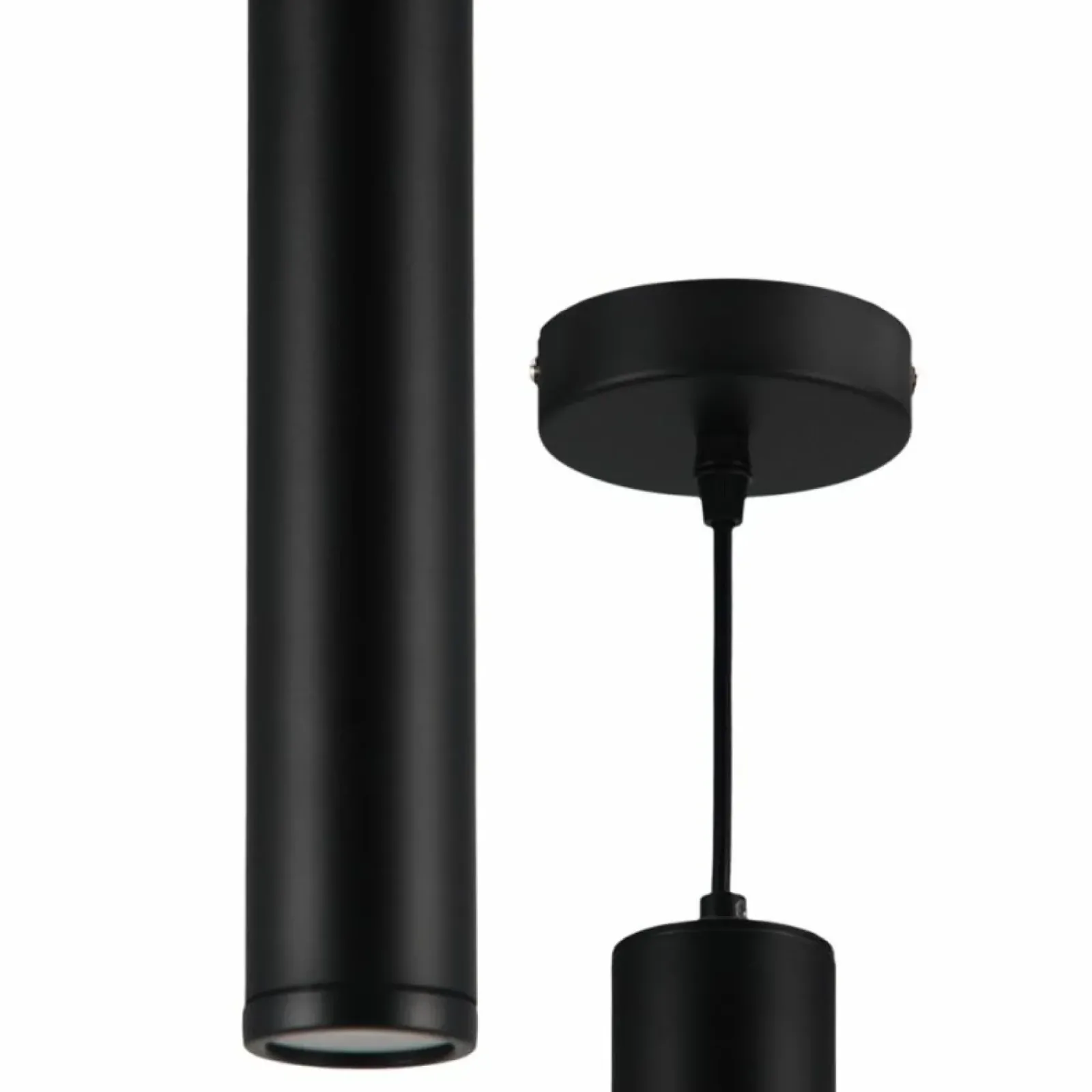 Sklep Kaja Czarna, pojedyncza lampa wisząca, loftowa tuba ML8868 PORTER | Kaja Cheap