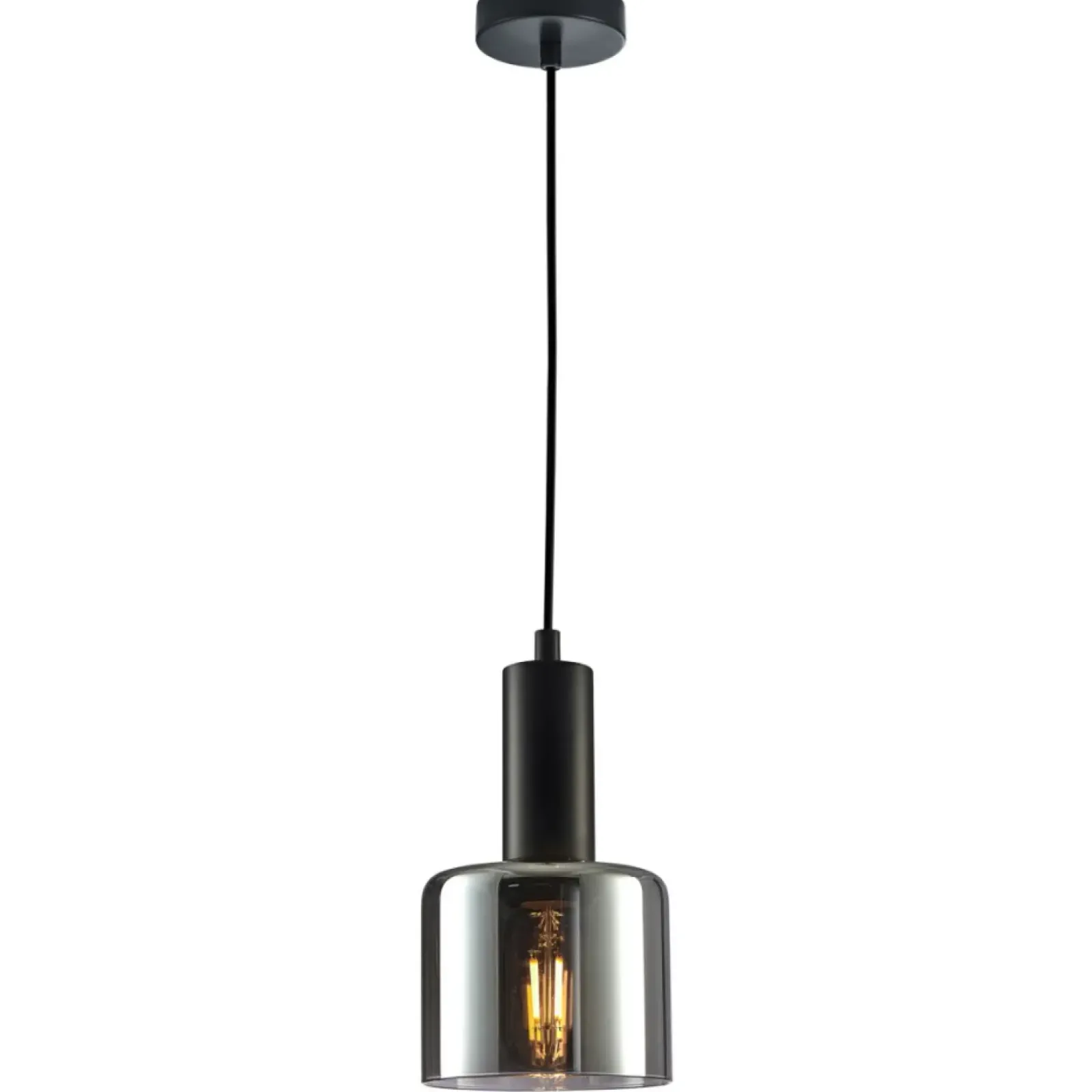 Sklep Kaja Czarna, pojedyncza lampa wisząca PND-65342-1-BK+SG SANTIA | Kaja Best Sale