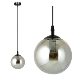 Sklep Kaja Czarna prosta lampa wisząca na jedną żarówkę 712/1 | Kaja Oświetlenie Discount