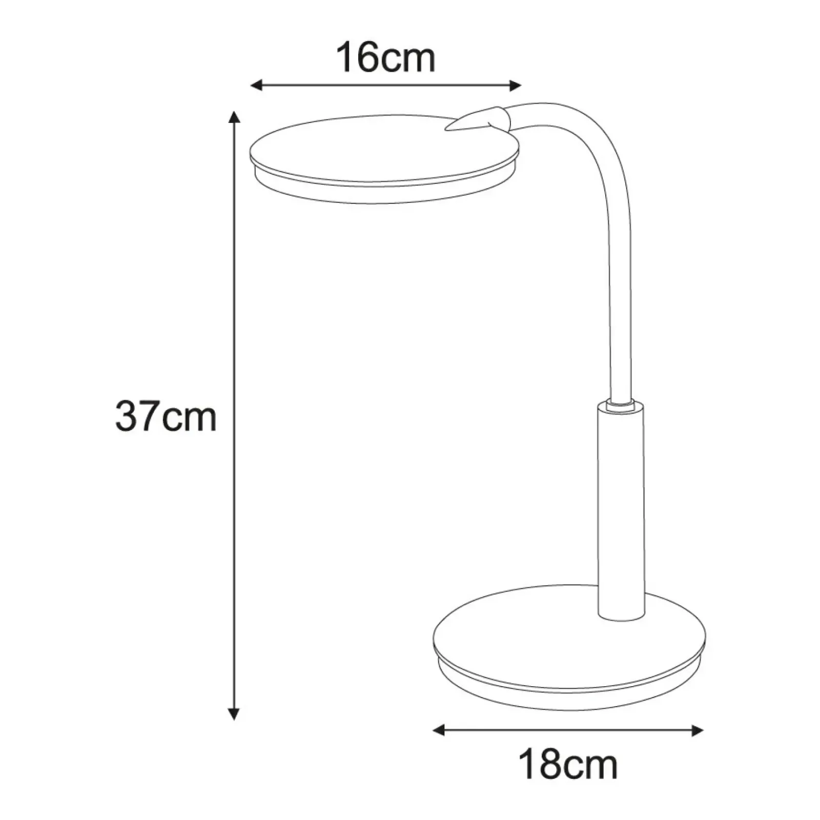 Sklep Kaja Czarna, solidna lampka biurkowa K-BL1237 z serii DINO* Lampki Biurkowe|Lampy Led