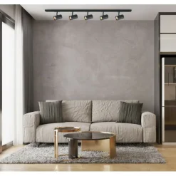 Sklep Kaja Czarna szyna 1,5m z reflektorami 913721-5-BL-SET MARVI TR JAZZ BL* Gotowe Zestawy Szynoprzewodów Natynkowych