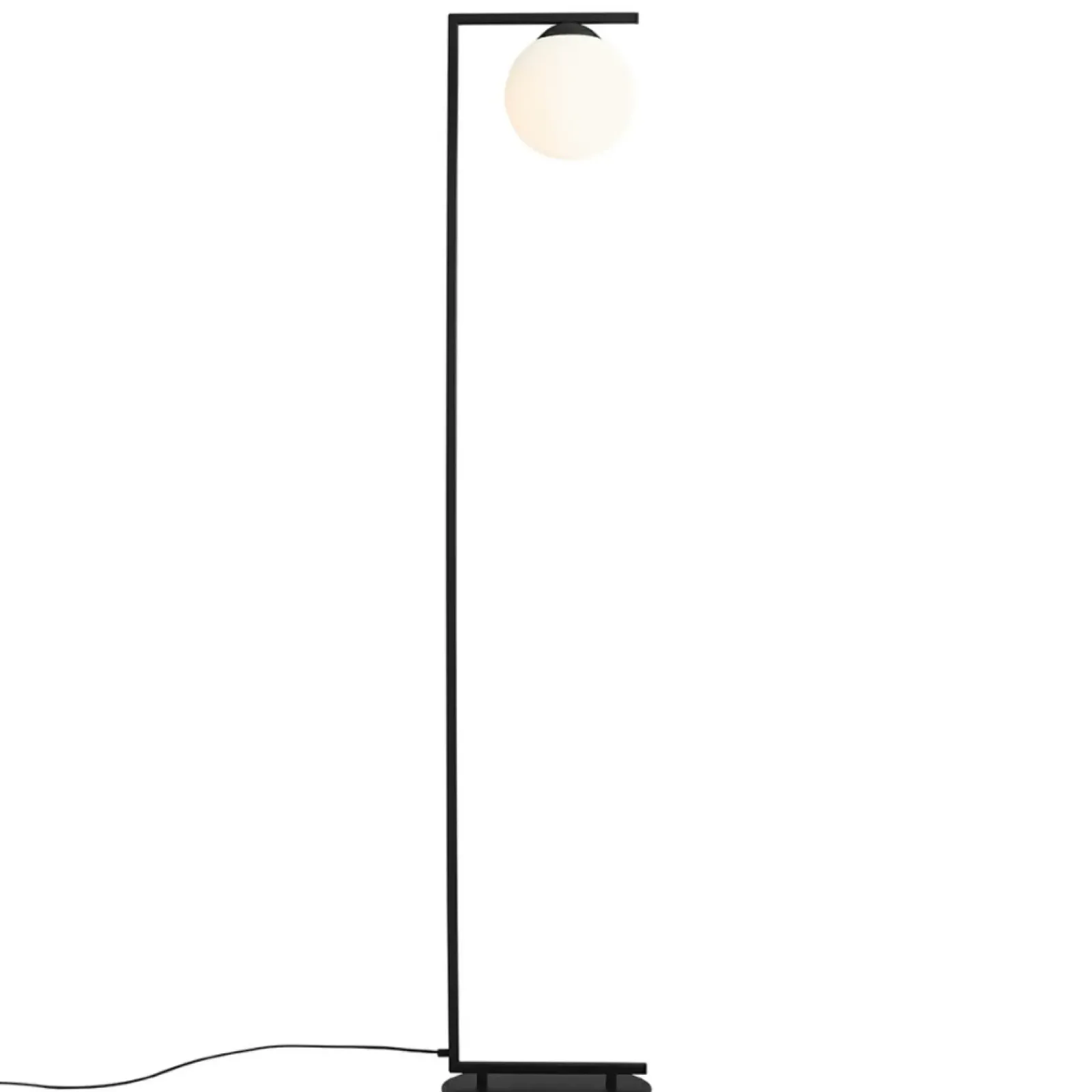 Sklep Kaja Czarna wysoka lampa podłogowa do salonu 1038A1_1 ZAC | Kaja* Tradycyjne Lampy Podłogowe