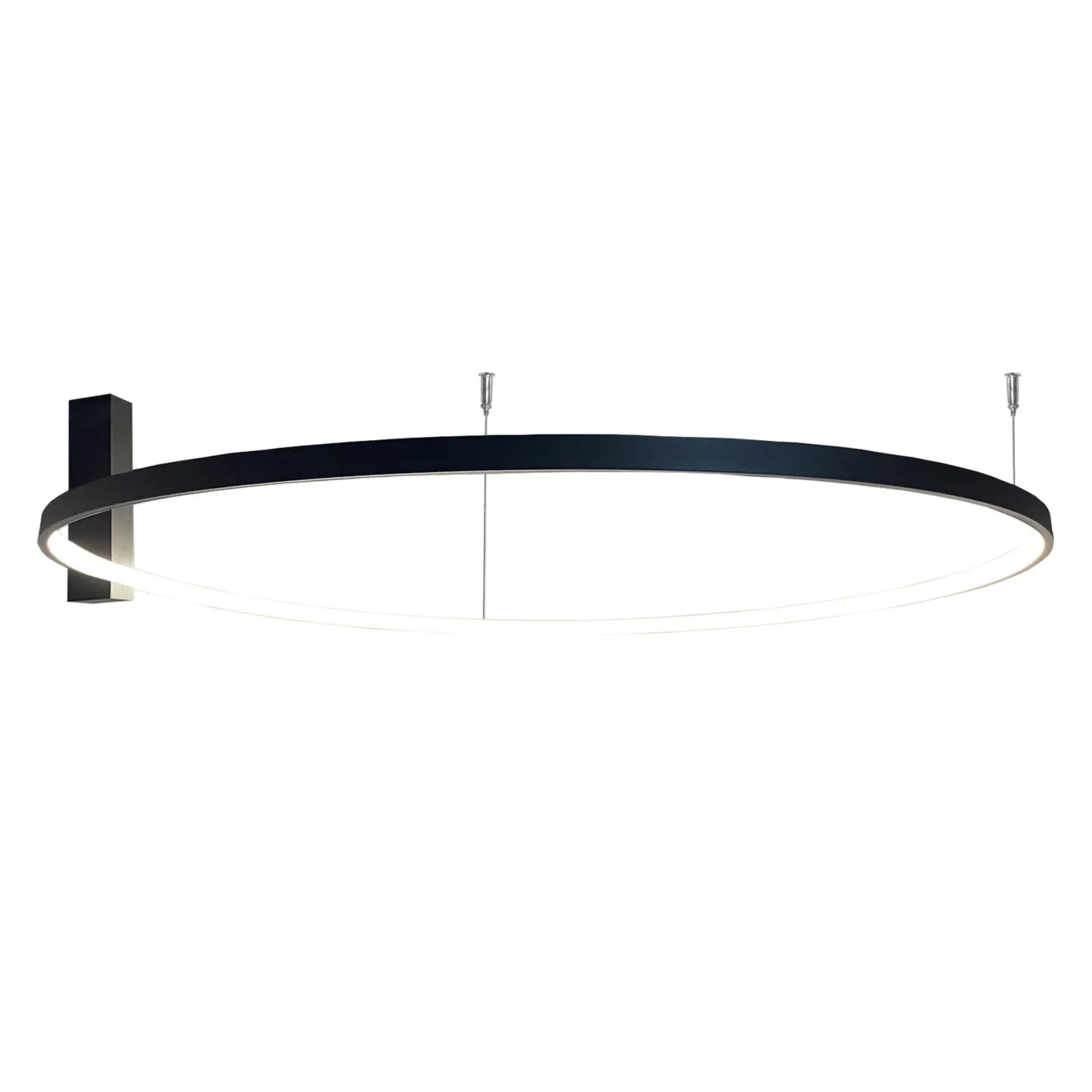 Sklep Kaja Czarne koło LED na sufit ⌀117cm 4000K ANT 1352 z serii AGA* Plafony Nowoczesne|Lampy Led